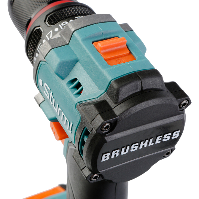 Дрель аккумуляторная Sturm! CD1860BL (1BatterySystem, б/щ, 18В, 2*2Ач, 60Нм, кейс)