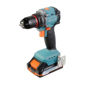 Дрель аккумуляторная Sturm! CD1860BL (1BatterySystem, б/щ, 18В, 2*2Ач, 60Нм, кейс)