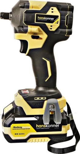 Гайковерт Hanskonner (ударный, б/щ,18В,1BatterySystem,420Hm,1/2".1*4Ач,кейс HS HCD20420BLC