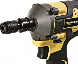 Гайковерт Hanskonner (ударный, б/щ,18В,1BatterySystem,420Hm,1/2".1*4Ач,кейс HS HCD20420BLC