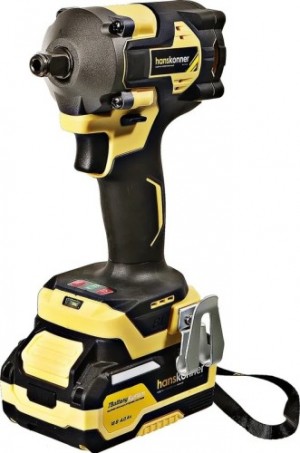 Гайковерт Hanskonner (ударный, б/щ,18В,1BatterySystem,420Hm,1/2".1*4Ач,кейс HS HCD20420BLC