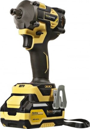 Гайковерт Hanskonner (ударный, б/щ,18В,1BatterySystem,420Hm,1/2".1*4Ач,кейс HS HCD20420BLC