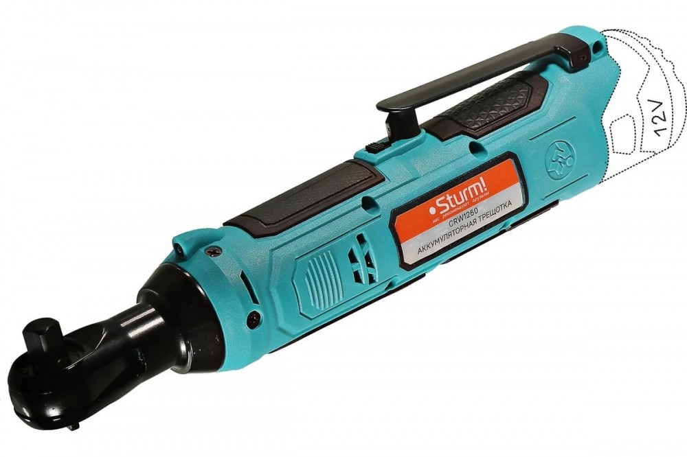 Трещотка аккумуляторная Sturm (12B, 1BatterySystem,60Нм,3/8,без АКБ и ЗУ, короб) CRW1260