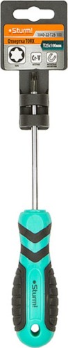 Отвертка TORX T25*100мм, магн.наконеч., эрго ручка Sturm 1040-22-T25-100