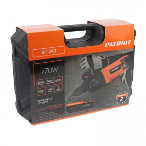 Перфоратор PATRIOT RH 243 (SDS+, 770Вт, 2,6Дж, 3 режима) 140301343