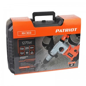 Перфоратор PATRIOT RH 303 (SDS+, 1275Вт, 4,2Дж, 3 режима) 140301303