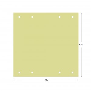 Коврик полиуретановый для виброплиты (SVR-80) 580*400мм, комплект креплений PATRIOT 540123081
