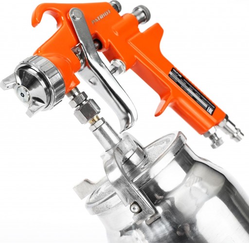 Краскораспылитель пневматический PATRIOT Expert HVLP 1,8B (нижний бачок 1л, сопло 1,8мм) 830901018