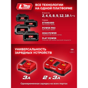 Дрель аккумуляторная ударная ЗУБР ДБУ-165-22 (б/щ, 20В, АКБ 2*2Ач, ЗУ, сумка)