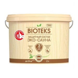 Защитный состав Эко-сауна BIOTEKS AD п/мат 2л ТЕКС 0593