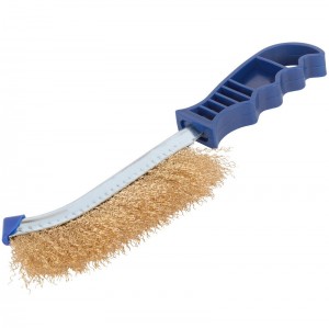 Щетка по металлу пластмассовая ручка, латунь, 250мм CUTOP 82-923