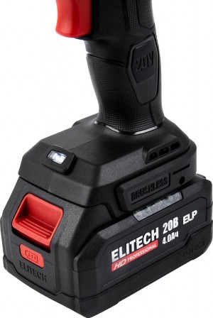 Дрель аккумуляторная ELITECH HD CD 20BL2 (б/щет,20В 1*4Ач,ELP,БЗП) 205727