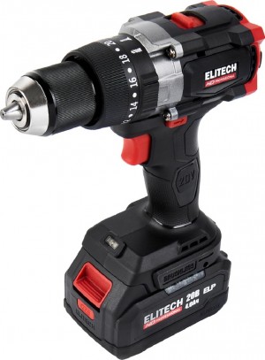 Дрель аккумуляторная ELITECH HD CD 20BL2 (б/щет,20В 1*4Ач,ELP,БЗП) 205727