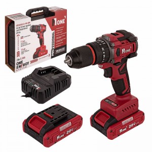 Дрель акк Number One CDI 20/2.0-IN-BR (б/щ, удар,50Hm.2.0V,2 АКК,2,0Ач,13мм жел.патр,кейс)