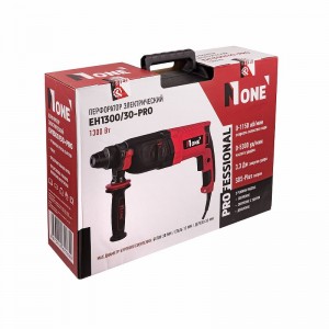 Перфоратор Number One EH1300/30-PRO (3-реж,3,3Дж,1300Вт,5300уд/мин,SDS+,КЕЙС,набор буров) №1
