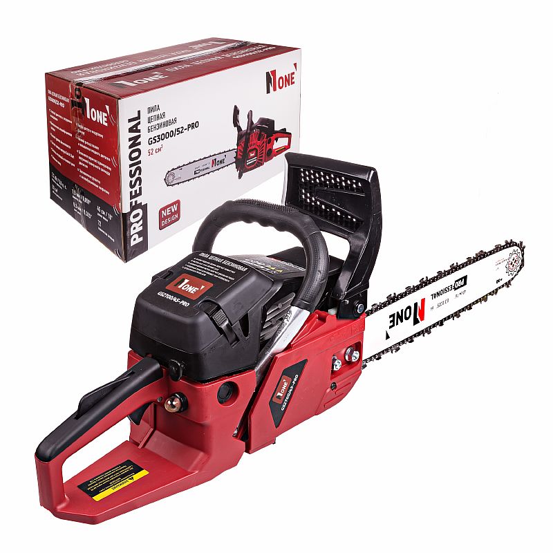 Бензопила Number One GS3000/52-PRO (52см3,легкий старт,шина 18дюймов,3000Вт) №1