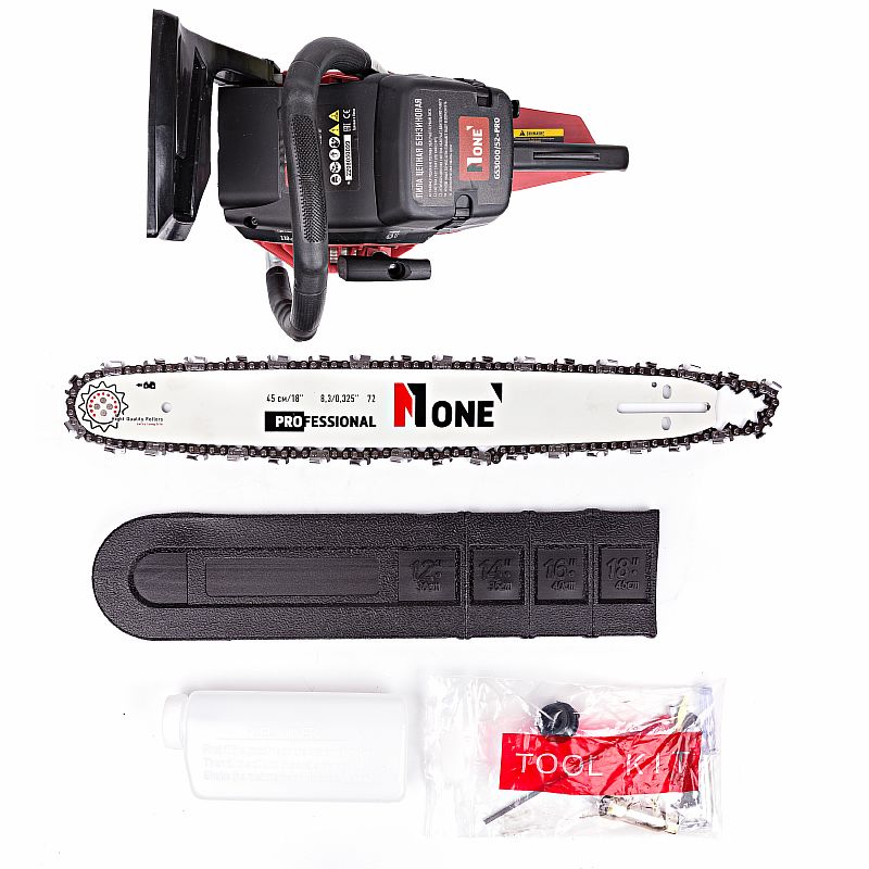 Бензопила Number One GS3000/52-PRO (52см3,легкий старт,шина 18дюймов,3000Вт) №1