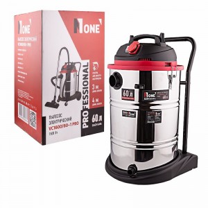 Пылесос строительный Number One VC1600/60-1 PRO (60л,1600Вт,4м шланг,пылесборник) №1