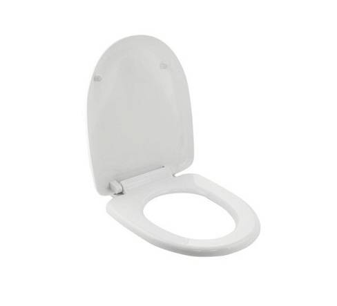 Сиденье для унитаза Articplast микролифт ABS пластик U-образное белый 7003