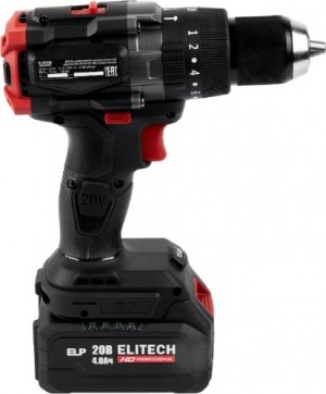 Дрель аккумуляторная ELITECH HD CD 20BL2 (б/щет,20В 2*4Ач,ELP,БЗП) 205728