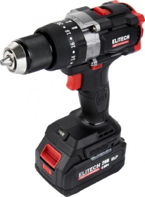 Дрель аккумуляторная ELITECH HD CD 20BL2 (б/щет,20В 2*4Ач,ELP,БЗП) 205728