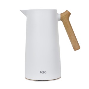 Термос LARA  - 1000 мл, стеклянная колба, LR04-84 White