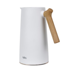 Термос LARA  - 1000 мл, стеклянная колба, LR04-84 White