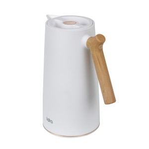 Термос LARA  - 1000 мл, стеклянная колба, LR04-84 White