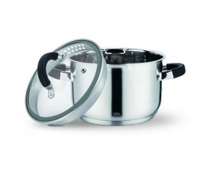 Кастрюля LARA нерж 18*11,5см 2.9л, индукционное дно, все типы плит LR02-9002