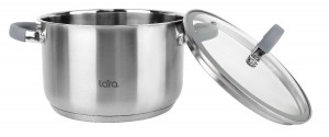 Кастрюля LARA нерж КАЛИПСО 20*12.5см 3.9л, капсул.индукционное дно LR02-274