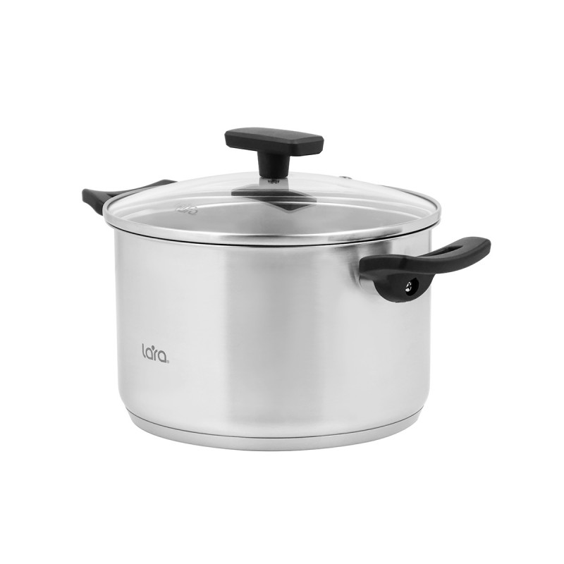 Набор посуды LARA ВЕСТА 3 предмета индукц 5-ти ступ. капс. дно LR02-133