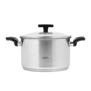 Набор посуды LARA ВЕСТА 3 предмета индукц 5-ти ступ. капс. дно LR02-133