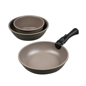 Набор посуды LARA коричневый кован алюмин, LR01-300