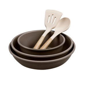 Набор посуды LARA коричневый кован алюмин, LR01-300