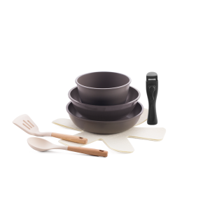 Набор посуды LARA коричневый кован алюмин, LR01-300