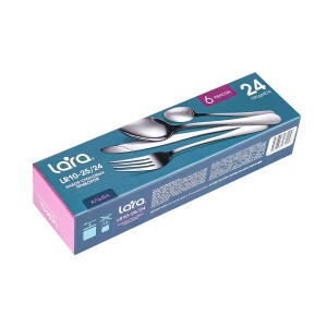 Набор столовых приборов LARA «АЛЬФА» 24 предмета LR10-25/24