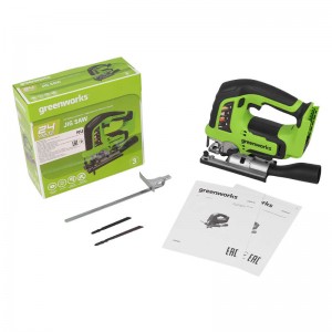Лобзик аккумуляторный Greenworks GD24JS (24В, 1*4Ач,ЗУ) 3601407CUB