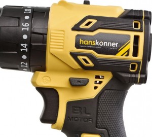 Дрель акк Hanskonner PLATINUM HCD2065PRO ( б/щ, удар,18В, 65Нм,2Ач+4Ач,SAMSUNG,кейс)