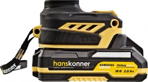 Дрель акк Hanskonner PLATINUM HCD2065PRO ( б/щ, удар,18В, 65Нм,2Ач+4Ач,SAMSUNG,кейс)