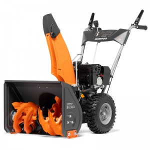 Снегоуборщик бензиновый DAEWOO S6060 ШИПОВ. КОЛЕСА Бескамерные (7,0л.с, 208см3, ковш 56см*41см)