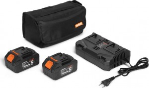 Снегоуборщик-лопата DAEWOO DAST 4242Li SET (21В+21В=42В, шир./выс.уборки: 42см/22см)