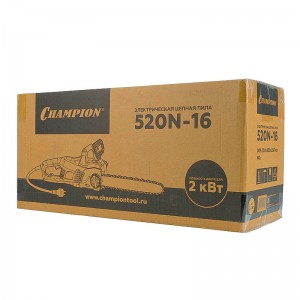 Пила цепная CHAMPION 520N-16 (2кВт, 16", 3/8-1,3-57зв)