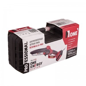 Пила цепная акк Number One ECS18/2.0-PRO (18V,2акк,2,0Ач,З/У,36зв,15см шина)