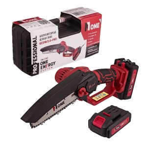 Пила цепная акк Number One ECS18/2.0-PRO (18V,2акк,2,0Ач,З/У,36зв,15см шина)