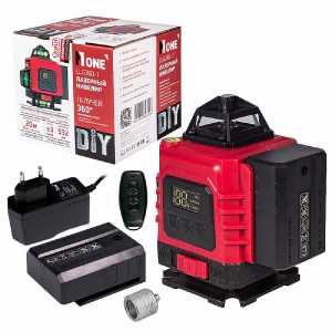 Уровень лазерный NUMBER ONE LLG360-1 (16лучей, самовыравн.,акк 2шт,З/У,пульт) №1