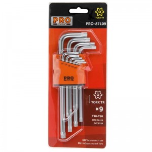 Набор ключей Torx T10-T50 9шт длинных PRO STARTUL PRO-87109