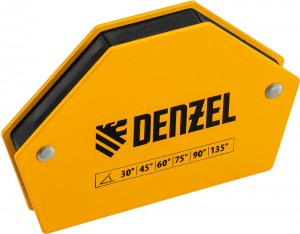 Фиксатор магнитный для свар работ усилие 25LB Denzel 30*45*60*75*90*135 град. 97552