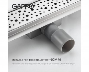 Трап душевой 70*500мм нерж GAPPO G85007-2