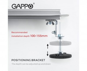 Трап душевой 70*500мм нерж GAPPO G85007-2