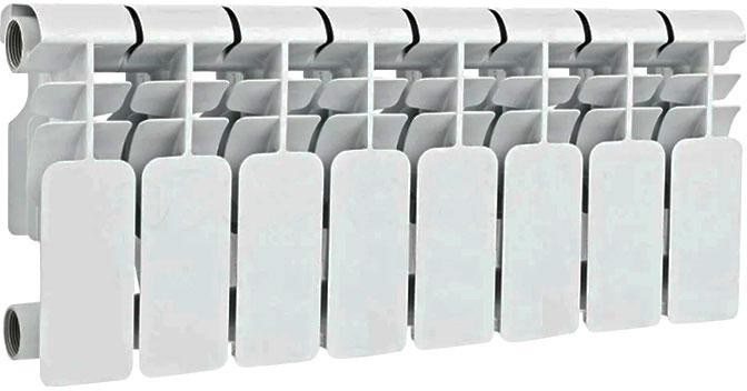 Радиатор VALFEX SIMPLE L биметаллический 200, 8 сек. (Ф126/Е92 шт./пал.) 576 Вт FB-F200B/8 L